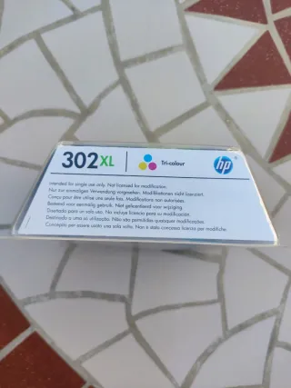 Cartucho Tinta HP 302XL Tricolor original
