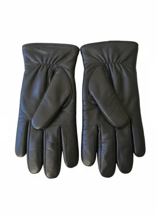 Guantes de invierno negros con forro polar