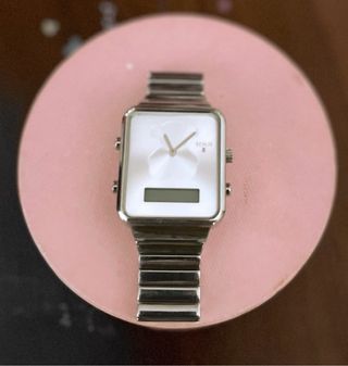 Reloj Tous Cuadrado Blanco y Plateado
