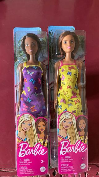 Set 2 Barbie Mattel 2000 Farfalle