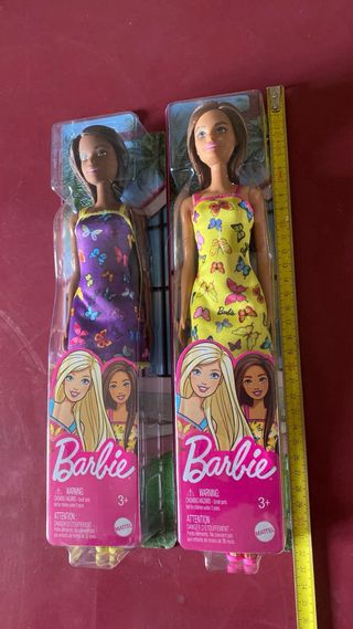Set 2 Barbie Mattel 2000 Farfalle