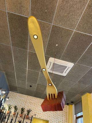 Lámpara Tenedor Gigante para Bar/Restaurante