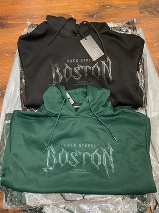 Sudadera Negra Boston