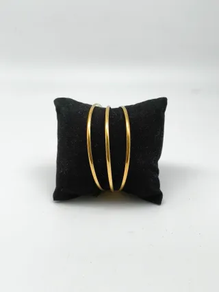 Trio pulseras finas oro 18kt