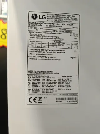 Nevera LG con garantía y transporte