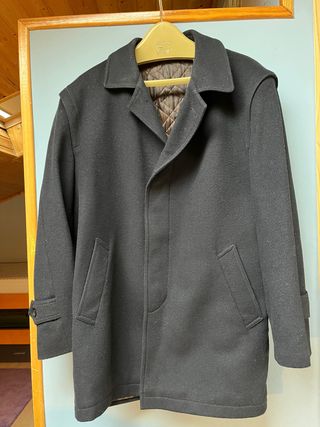 Chaquetón negro hombre