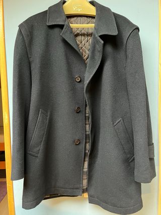 Chaquetón negro hombre