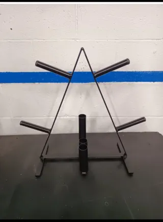 Soporte para discos pesas decathlon domyos