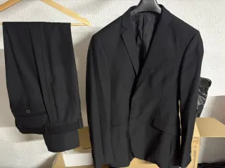 Traje Mango Negro Hombre