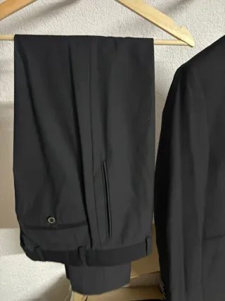 Traje Mango Negro Hombre