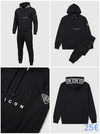 Conjunto deportivo ICON negro hombre