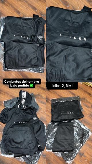 Conjunto deportivo ICON negro hombre
