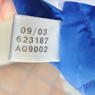 Giubbino bomber vintage Adidas blu e nero anno2000