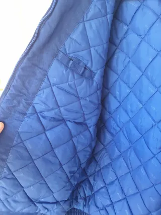 Giubbino bomber vintage Adidas blu e nero anno2000