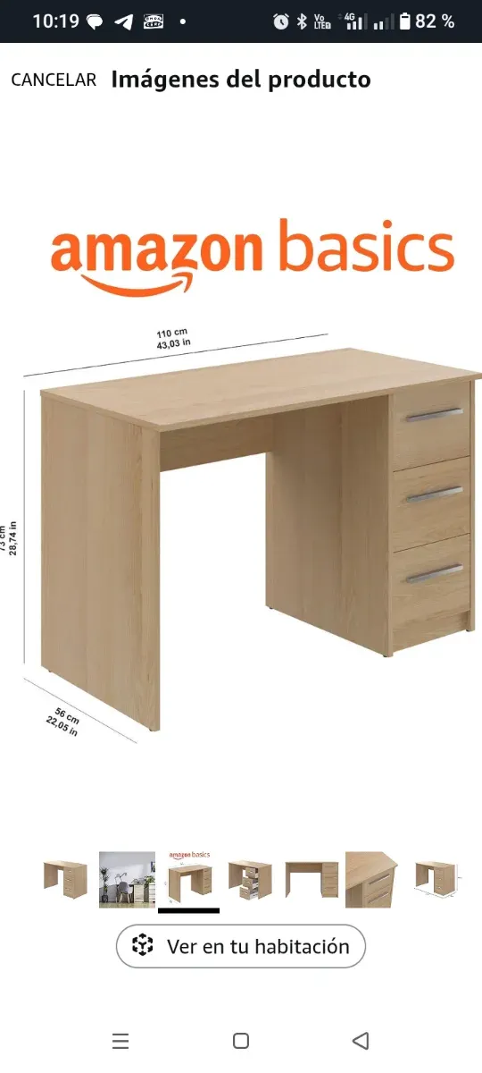 Escritorio Haya 3 Cajones