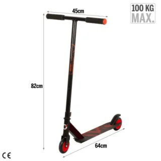 Patinete Scooter Salto 2 Ruedas Rojo 82 cm