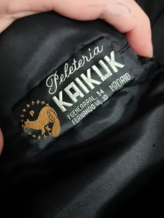 Abrigo Astracán Auténtico Años 70 Negro