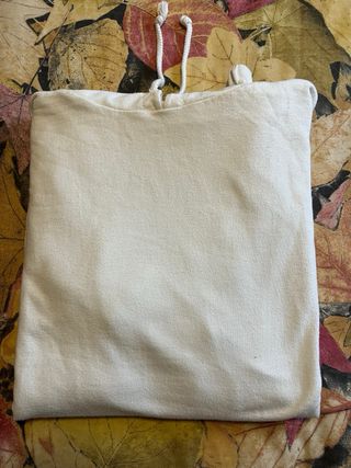 Sudadera oversize ligera blanca