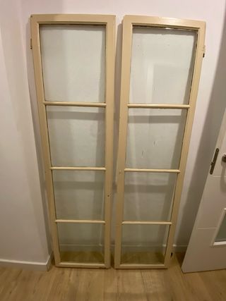 Ventanas antiguas madera con cristal