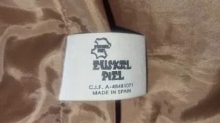 Chaqueta de ante marrón