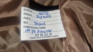 Chaqueta de ante marrón