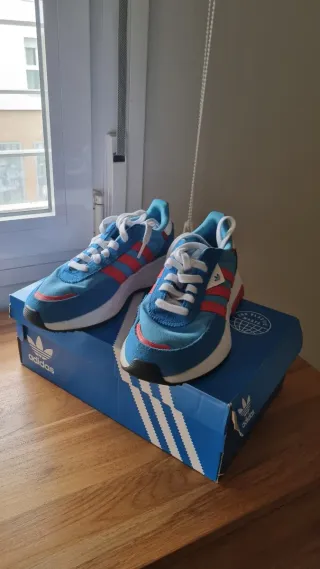 Zapatillas Adidas Retropy Azul/Rojo