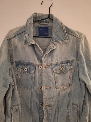 Cazadora Vaquera Zara Man Azul