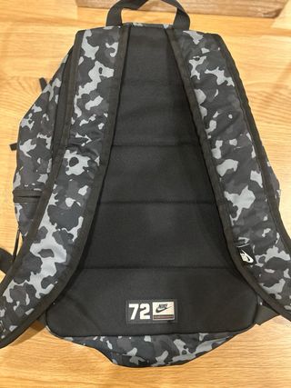 Mochila Nike Camuflaje Militar Gris Negra