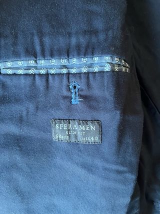 Americana Sfera Azul oscuro Hombre