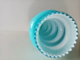 Vaso Opalina Blu acquamarina