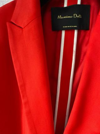 Americana Massimo Dutti Roja Talla M