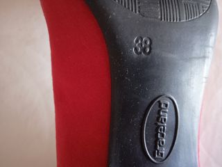 Zapatos de tacón Graceland rojos talla 38, Nuevos