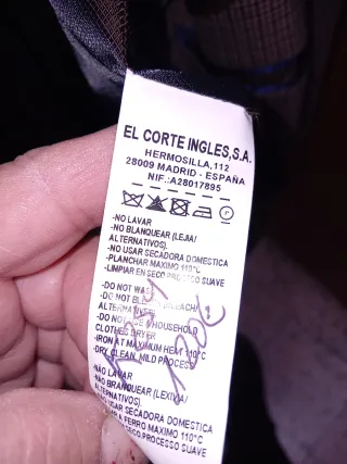 Chaqueta cuadros marrón talla 52