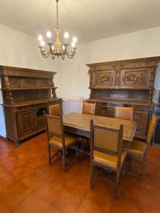 Mobile sala da pranzo stile rinascimentale