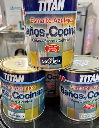 Titan Esmalte Azulejos Baños y Cocinas 750ml