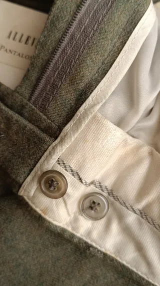 Pantaloni uomo FOR BIELLA Lana Verde Nuovi