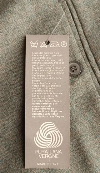 Pantaloni uomo FOR BIELLA Lana Verde Nuovi