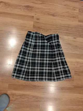 Falda cuadros premamá talla L