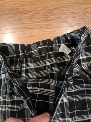 Falda cuadros premamá talla L