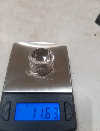 Anillo Oro Blanco 18k Brillantes Talla 14