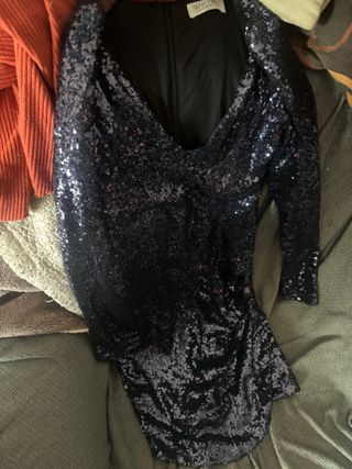 Vestido de fiesta WYLD lentejuelas negro