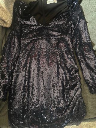 Vestido de fiesta WYLD lentejuelas negro