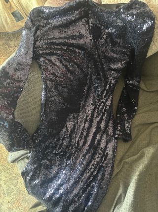 Vestido de fiesta WYLD lentejuelas negro