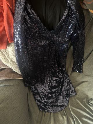 Vestido de fiesta WYLD lentejuelas negro