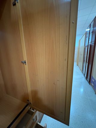 ARMARIO DOS PUERTAS DE CHAPA DE MADERA