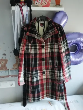 Abrigo Miss Sixty cuadros vintage mujer