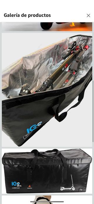 Bolsa ignífuga para patinete