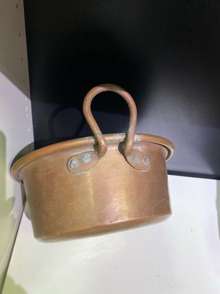 Pentola in rame martellato