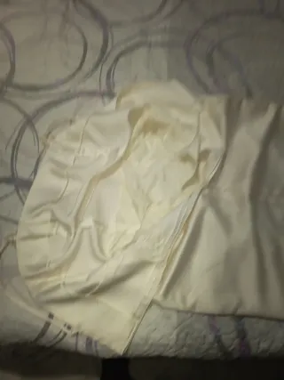 Vestido de fiesta/novia blanco roto con pedrería