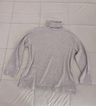 Jersey fino cuello alto jaspeado